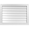 Ekena Millwork Vertical Surface Mount PVC Gable Vent w/ 2"W x 2"H , Brickmould Sill Frame, 30"W x 22"H GVPVE30X2203SN - alternate 1